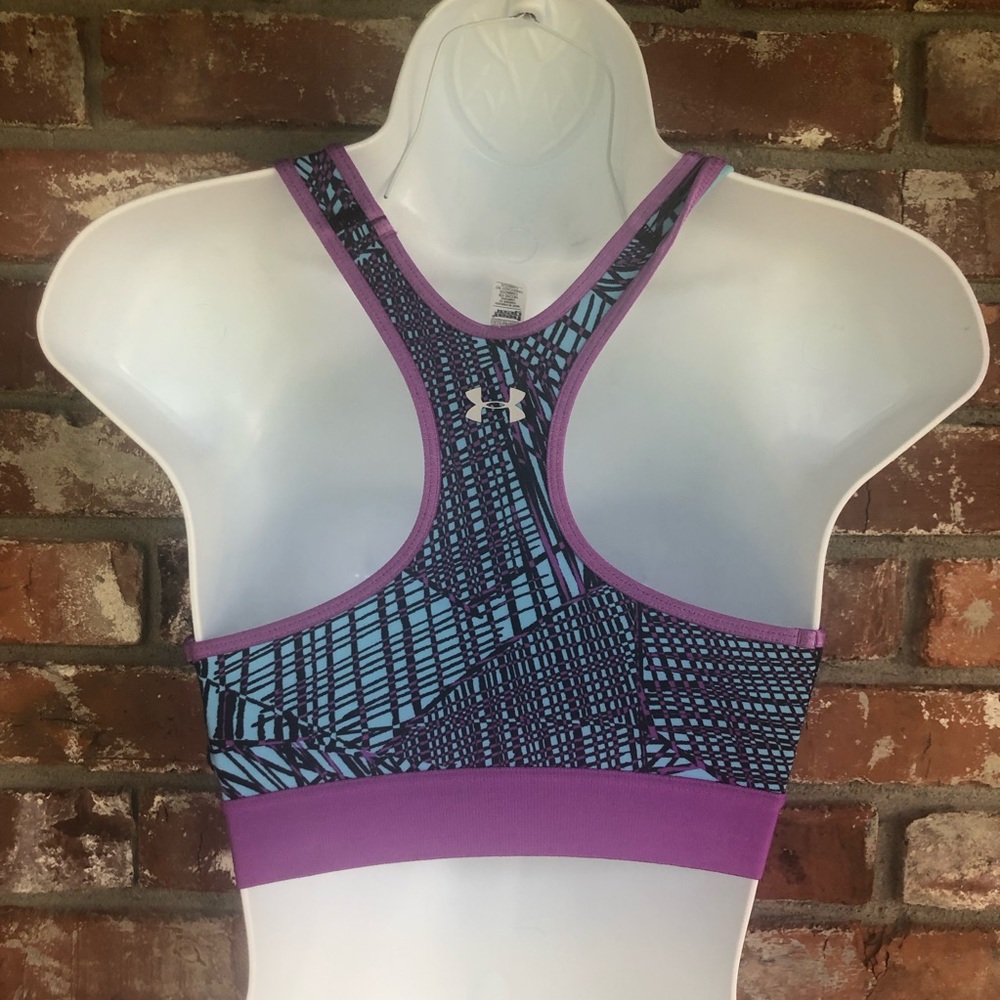 Under Armour Heat Gear Printed sports Bra sz S - Picture 3 of 6